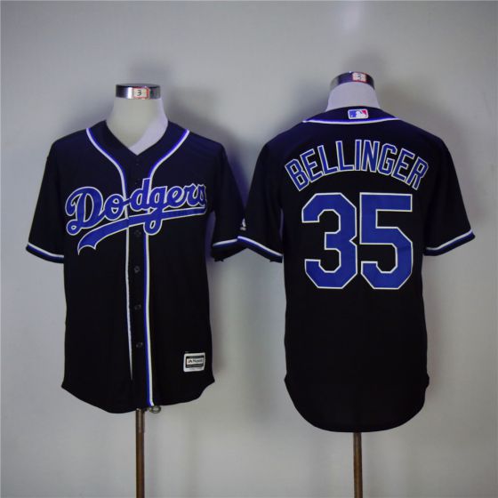 Men Los Angeles Dodgers #35 Cody Bellinger Black Game MLB Jerseys